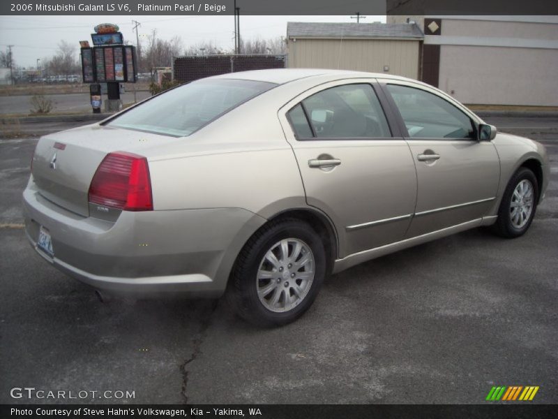 Platinum Pearl / Beige 2006 Mitsubishi Galant LS V6