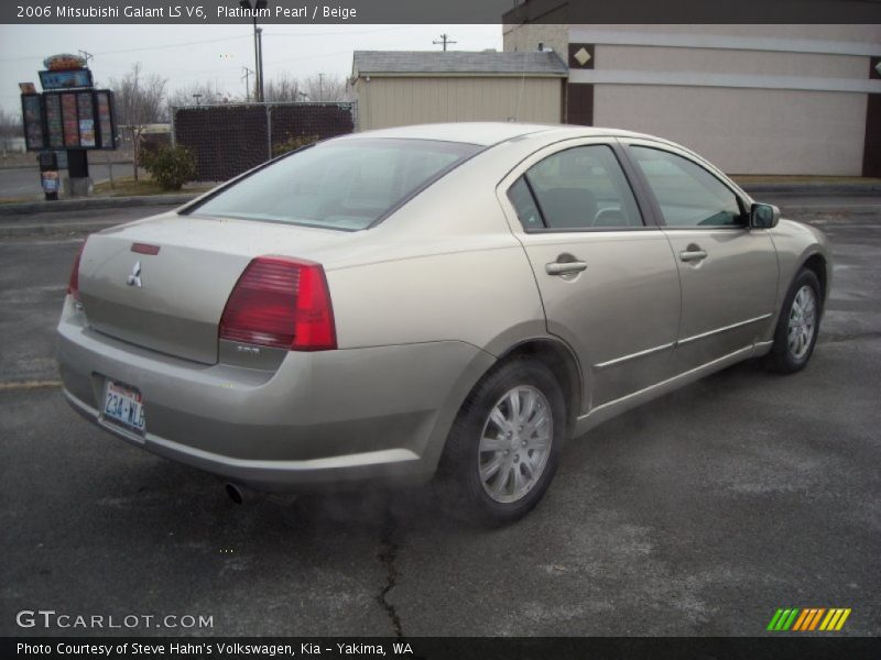 Platinum Pearl / Beige 2006 Mitsubishi Galant LS V6
