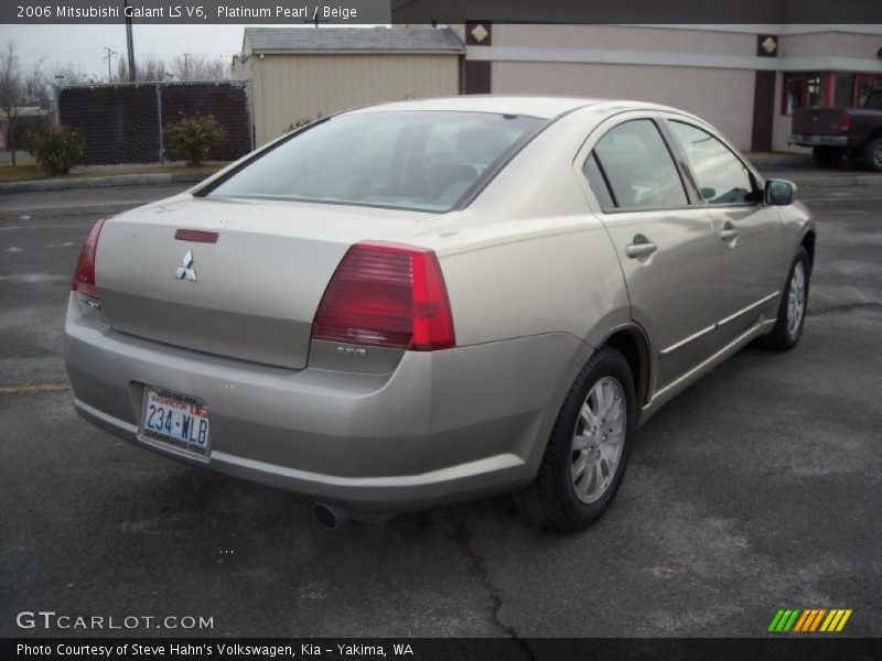 Platinum Pearl / Beige 2006 Mitsubishi Galant LS V6