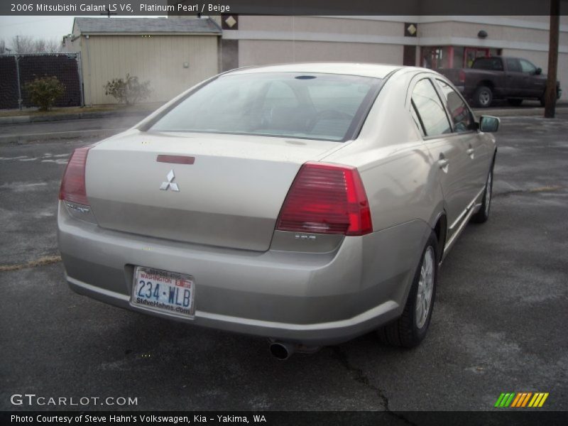 Platinum Pearl / Beige 2006 Mitsubishi Galant LS V6