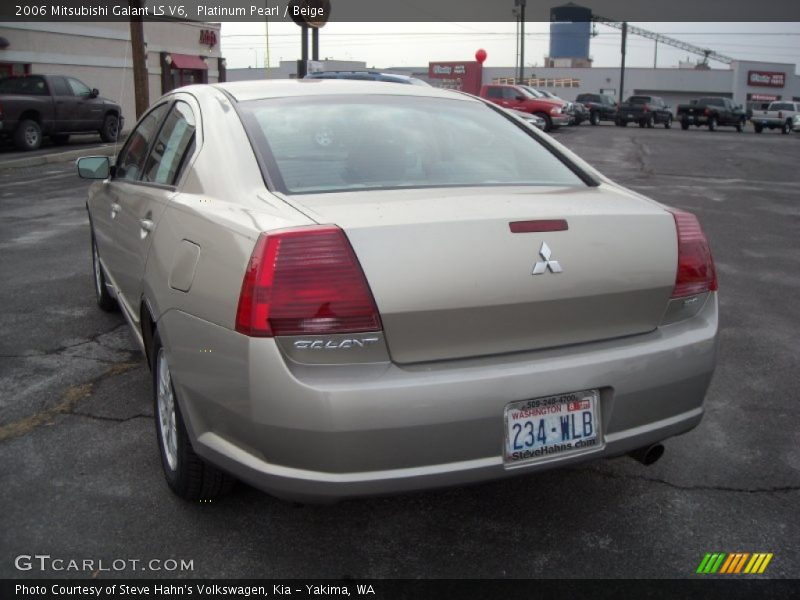 Platinum Pearl / Beige 2006 Mitsubishi Galant LS V6