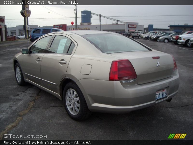 Platinum Pearl / Beige 2006 Mitsubishi Galant LS V6