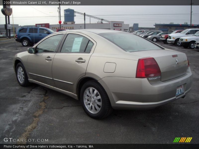 Platinum Pearl / Beige 2006 Mitsubishi Galant LS V6