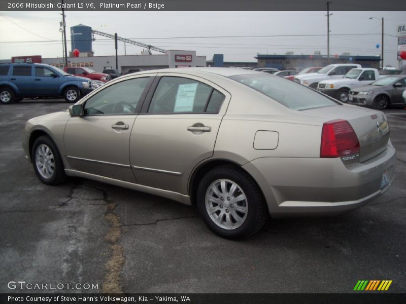 Platinum Pearl / Beige 2006 Mitsubishi Galant LS V6