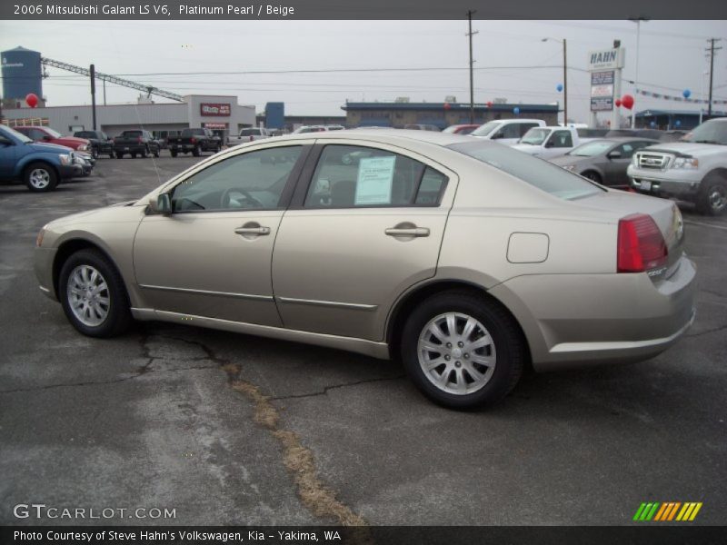 Platinum Pearl / Beige 2006 Mitsubishi Galant LS V6