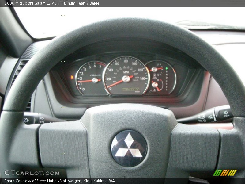 Platinum Pearl / Beige 2006 Mitsubishi Galant LS V6