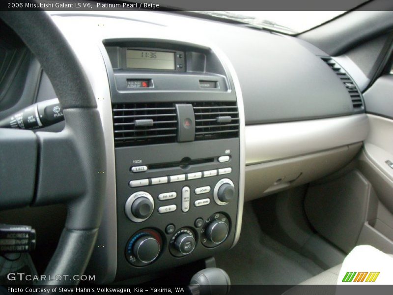 Platinum Pearl / Beige 2006 Mitsubishi Galant LS V6