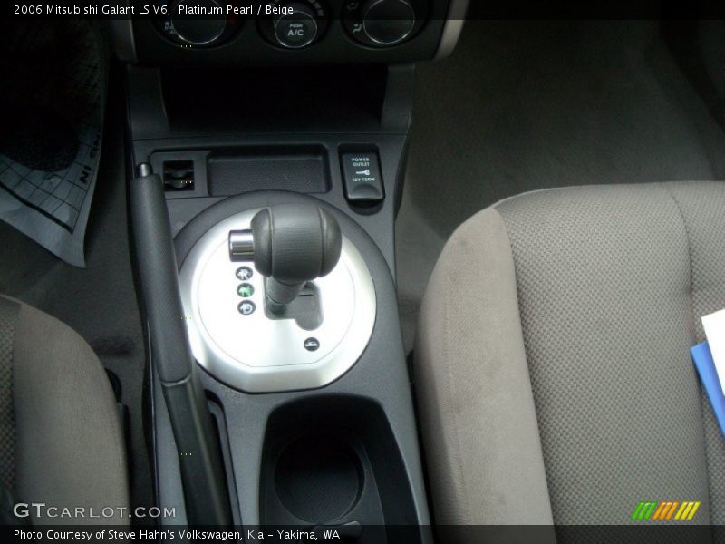 Platinum Pearl / Beige 2006 Mitsubishi Galant LS V6
