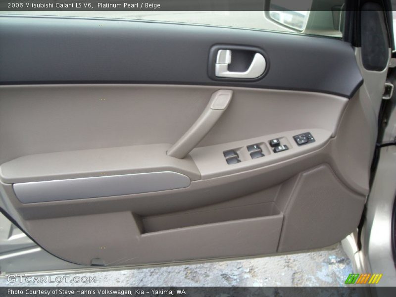 Platinum Pearl / Beige 2006 Mitsubishi Galant LS V6