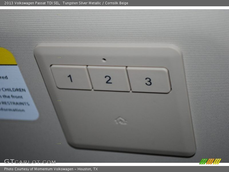 Tungsten Silver Metallic / Cornsilk Beige 2013 Volkswagen Passat TDI SEL