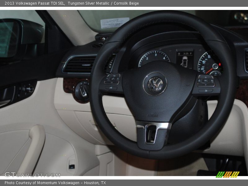 Tungsten Silver Metallic / Cornsilk Beige 2013 Volkswagen Passat TDI SEL