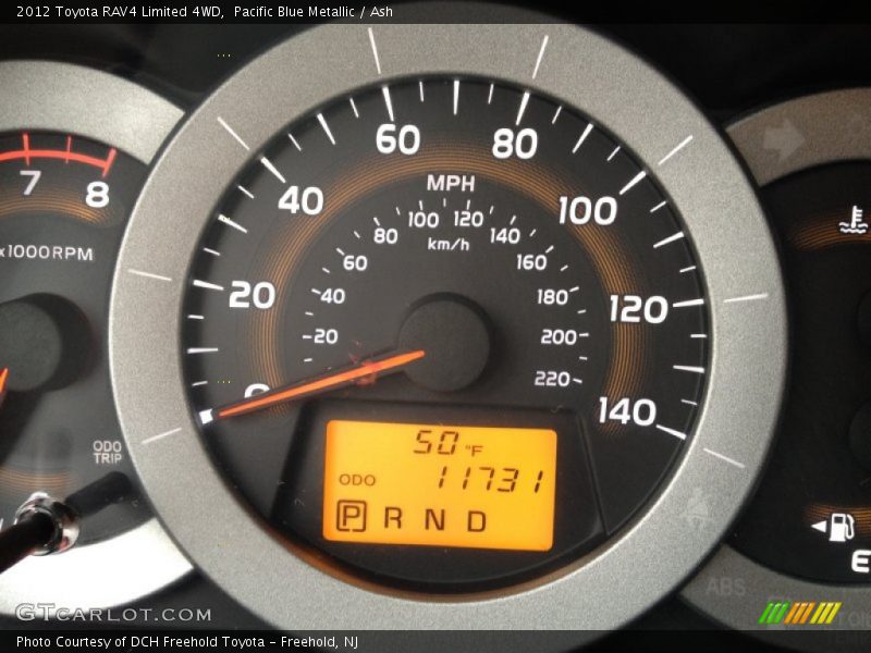 Pacific Blue Metallic / Ash 2012 Toyota RAV4 Limited 4WD