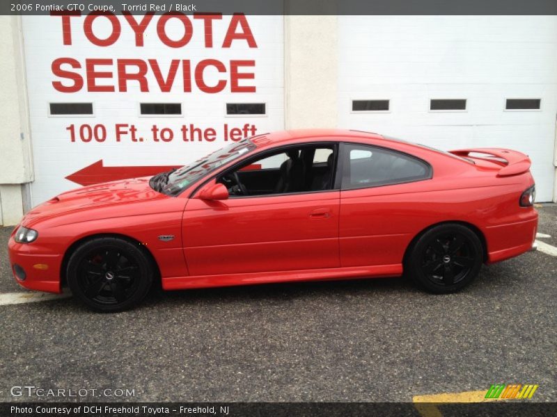 Torrid Red / Black 2006 Pontiac GTO Coupe