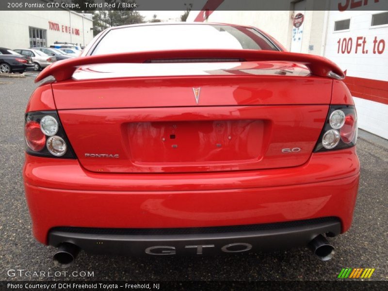 Torrid Red / Black 2006 Pontiac GTO Coupe