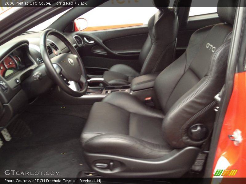 Front Seat of 2006 GTO Coupe