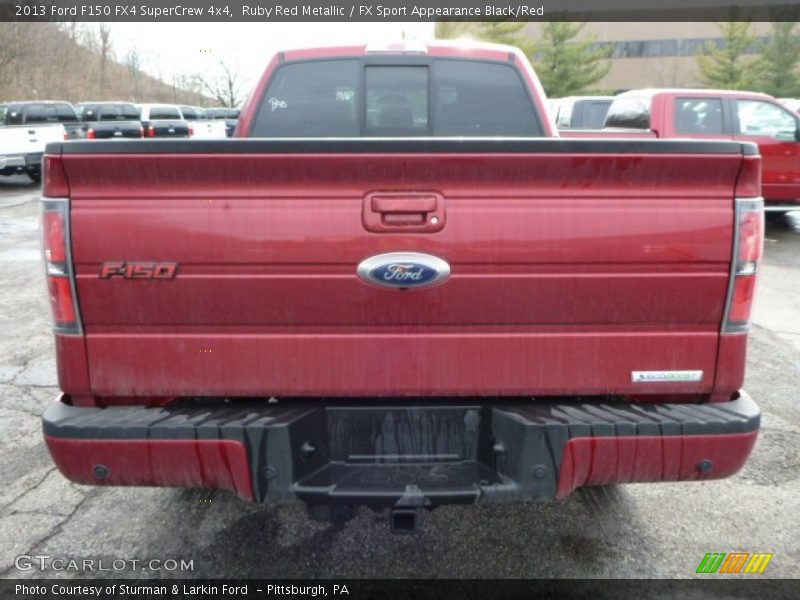 Ruby Red Metallic / FX Sport Appearance Black/Red 2013 Ford F150 FX4 SuperCrew 4x4