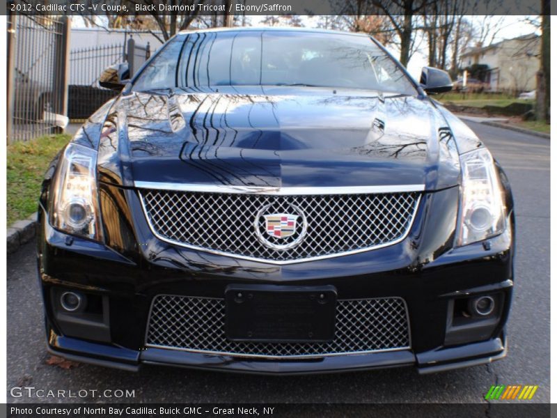 Black Diamond Tricoat / Ebony/Saffron 2012 Cadillac CTS -V Coupe