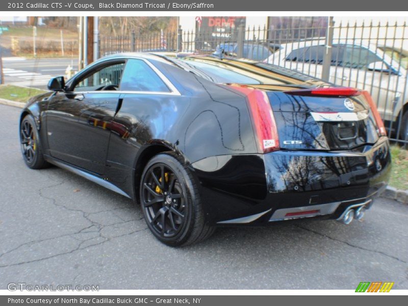 Black Diamond Tricoat / Ebony/Saffron 2012 Cadillac CTS -V Coupe