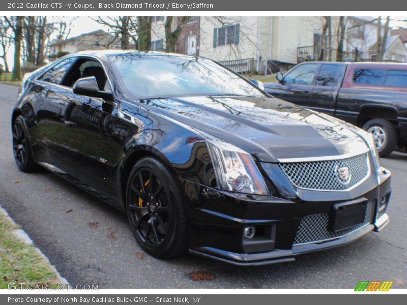 Black Diamond Tricoat / Ebony/Saffron 2012 Cadillac CTS -V Coupe