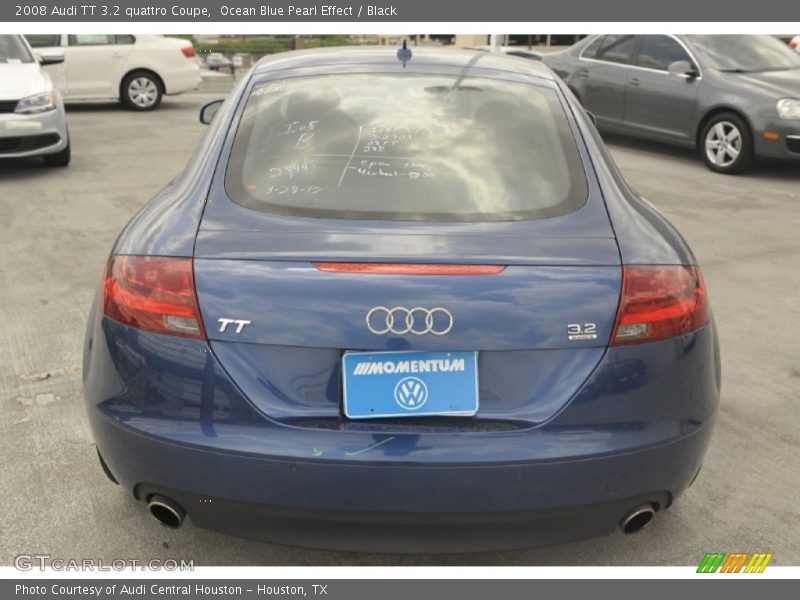 Ocean Blue Pearl Effect / Black 2008 Audi TT 3.2 quattro Coupe