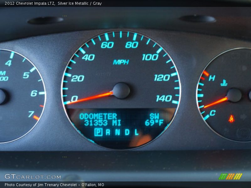 Silver Ice Metallic / Gray 2012 Chevrolet Impala LTZ