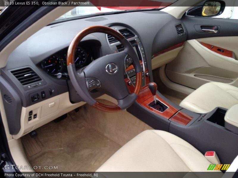 Obsidian Black / Parchment 2010 Lexus ES 350
