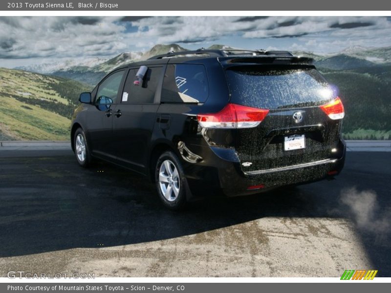 Black / Bisque 2013 Toyota Sienna LE