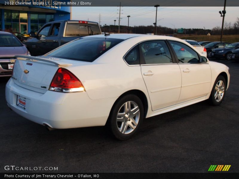 Summit White / Ebony 2012 Chevrolet Impala LT