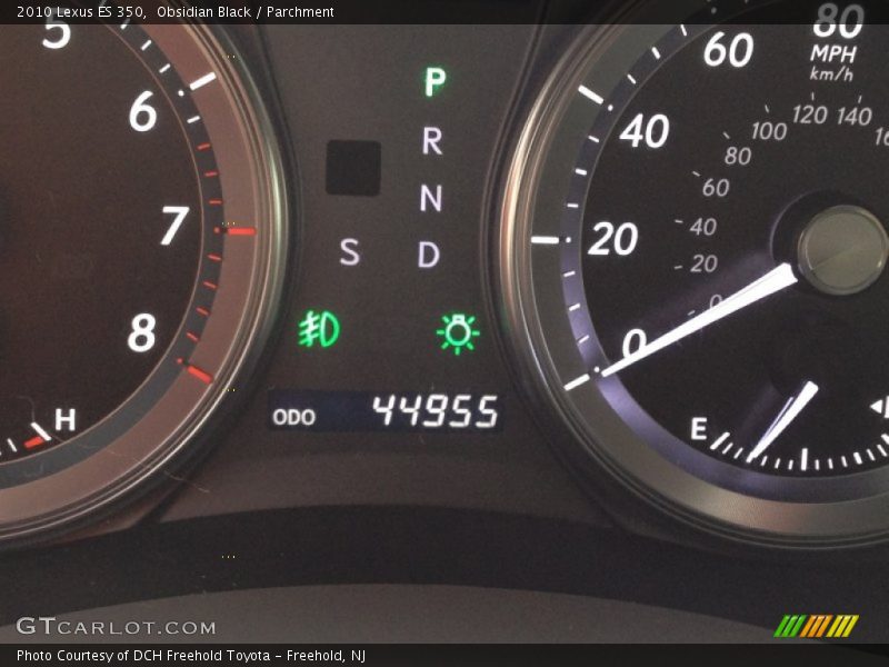 Obsidian Black / Parchment 2010 Lexus ES 350