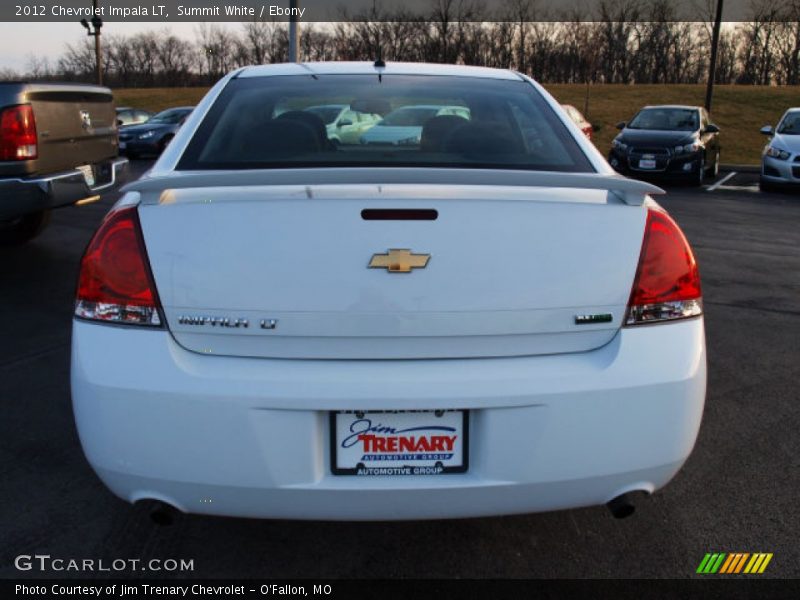 Summit White / Ebony 2012 Chevrolet Impala LT