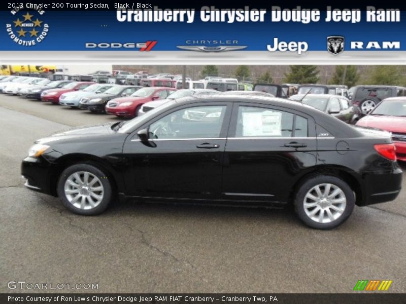 Black / Black 2013 Chrysler 200 Touring Sedan