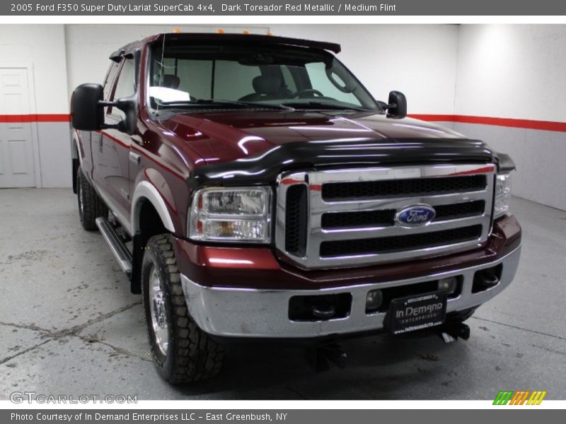 Dark Toreador Red Metallic / Medium Flint 2005 Ford F350 Super Duty Lariat SuperCab 4x4