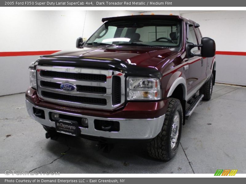Dark Toreador Red Metallic / Medium Flint 2005 Ford F350 Super Duty Lariat SuperCab 4x4