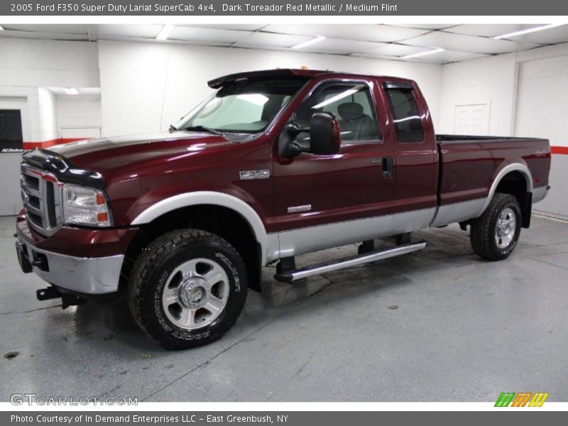 Dark Toreador Red Metallic / Medium Flint 2005 Ford F350 Super Duty Lariat SuperCab 4x4
