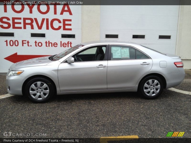 Classic Silver Metallic / Ash Gray 2010 Toyota Camry LE