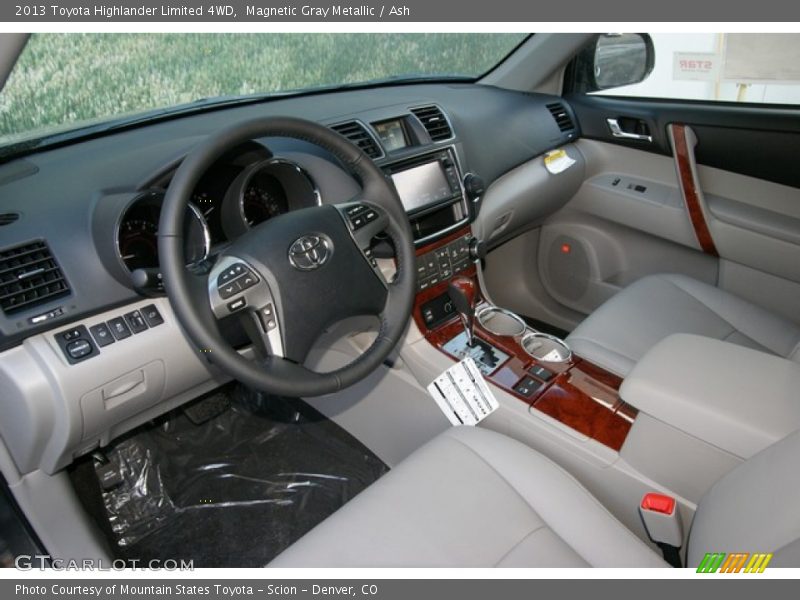 Magnetic Gray Metallic / Ash 2013 Toyota Highlander Limited 4WD