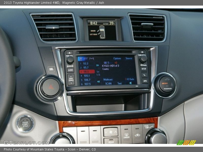 Magnetic Gray Metallic / Ash 2013 Toyota Highlander Limited 4WD
