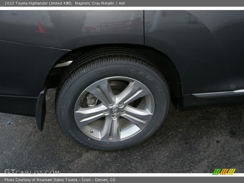 Magnetic Gray Metallic / Ash 2013 Toyota Highlander Limited 4WD
