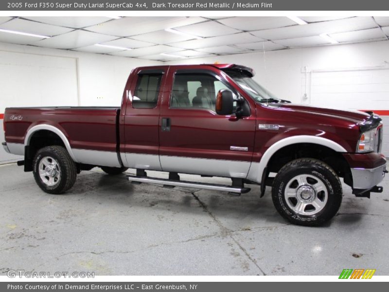 Dark Toreador Red Metallic / Medium Flint 2005 Ford F350 Super Duty Lariat SuperCab 4x4