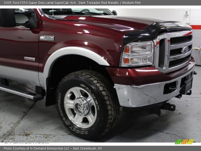Dark Toreador Red Metallic / Medium Flint 2005 Ford F350 Super Duty Lariat SuperCab 4x4