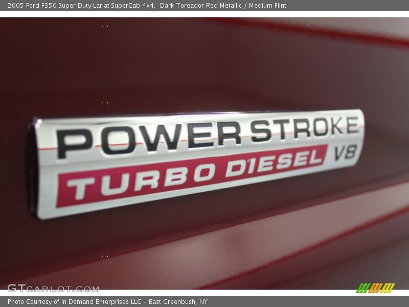 Dark Toreador Red Metallic / Medium Flint 2005 Ford F350 Super Duty Lariat SuperCab 4x4