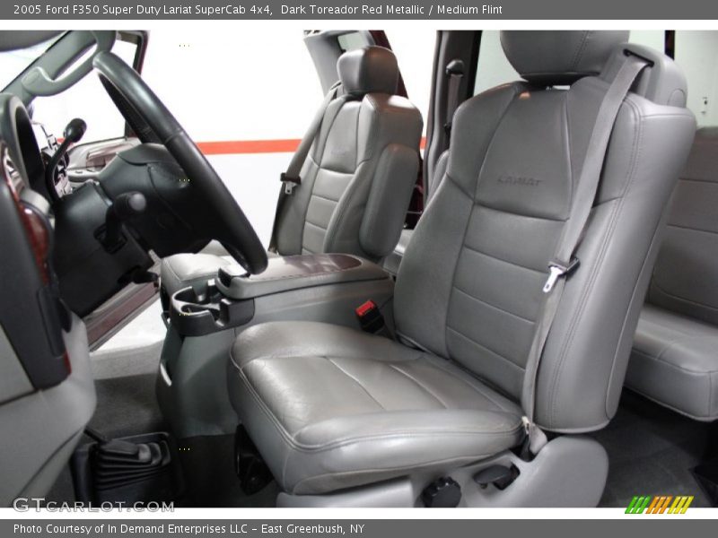 Front Seat of 2005 F350 Super Duty Lariat SuperCab 4x4