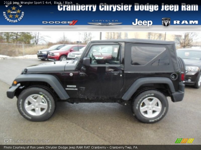 Black / Black 2013 Jeep Wrangler Sport S 4x4