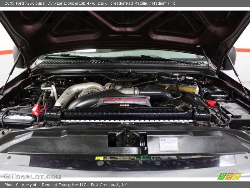 Dark Toreador Red Metallic / Medium Flint 2005 Ford F350 Super Duty Lariat SuperCab 4x4