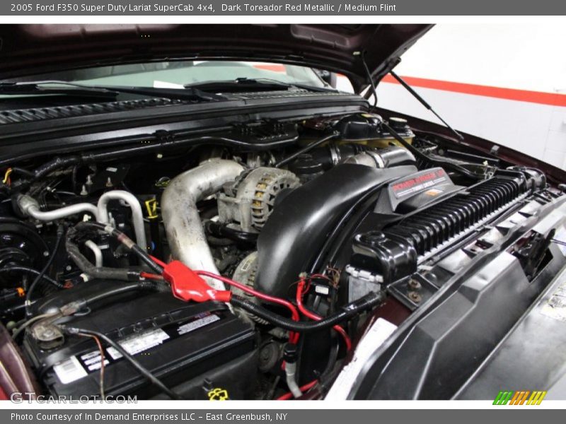 Dark Toreador Red Metallic / Medium Flint 2005 Ford F350 Super Duty Lariat SuperCab 4x4