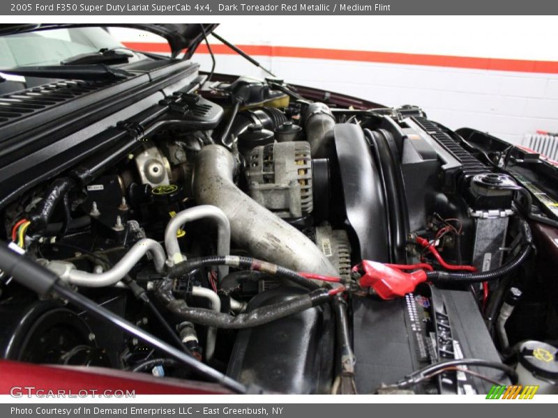 Dark Toreador Red Metallic / Medium Flint 2005 Ford F350 Super Duty Lariat SuperCab 4x4