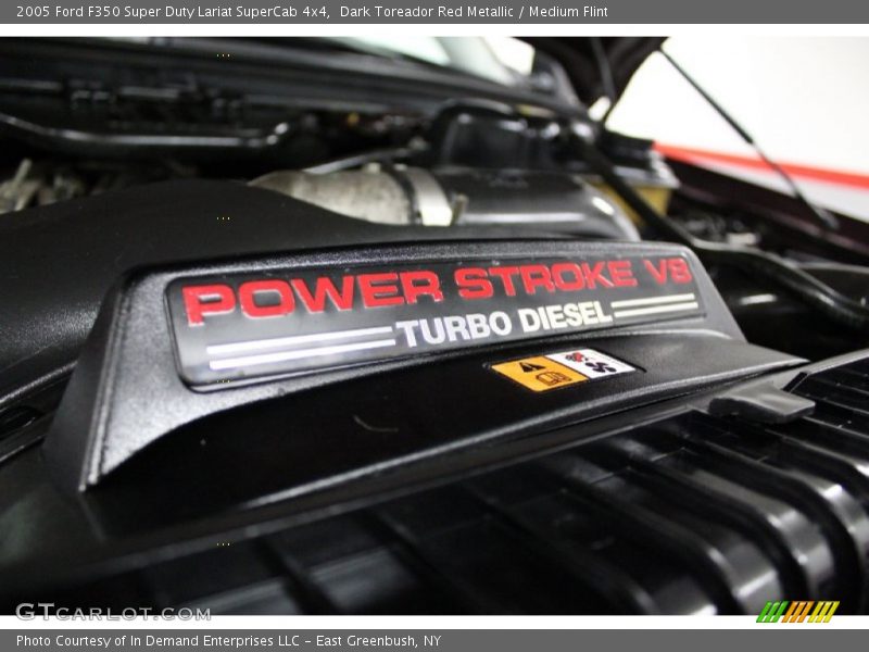 Dark Toreador Red Metallic / Medium Flint 2005 Ford F350 Super Duty Lariat SuperCab 4x4