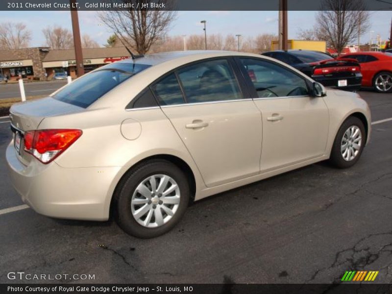 Gold Mist Metallic / Jet Black 2011 Chevrolet Cruze LT