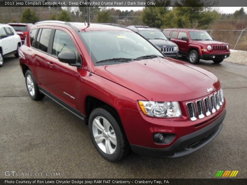 Deep Cherry Red Crystal Pearl / Dark Slate Gray 2013 Jeep Compass Latitude 4x4