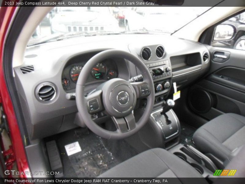 Deep Cherry Red Crystal Pearl / Dark Slate Gray 2013 Jeep Compass Latitude 4x4